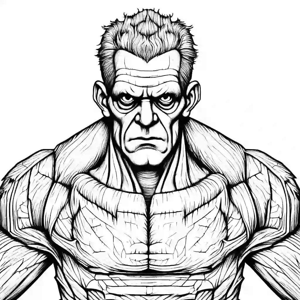 Frankenstein's monster coloring pages